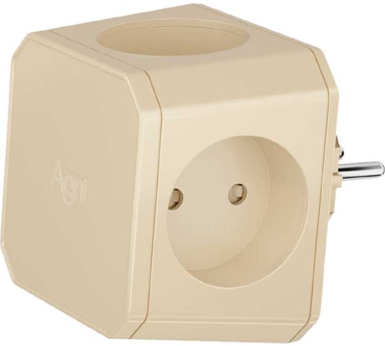 Разветвитель на 4 розетки AGNI слоновая кость TP-WJ4E-ivory 1