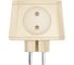 Разветвитель на 4 розетки AGNI слоновая кость TP-WJ4E-ivory 4