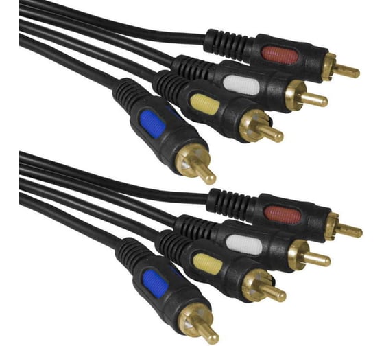 Аудио/видео шнур RUICHI 4 RCA - 4 RCA G 1.5m 113668 1