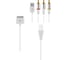 Адаптер OXION ADP006 для iPhone 4/4s, 30-pin (M)-USB/3RCA(M), 1,5м, белый, арт. OX-ADP006WH 1