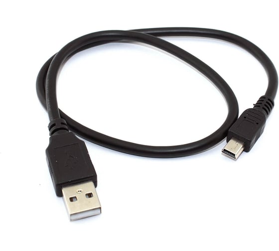 Кабель Amperin USB Type A на Mini USB прямой 0,5 м 97432 1
