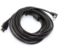 Кабель Amperin USB 2.0 на USB-B угол вниз 5 м 97451