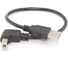 Кабель Amperin USB 2.0 на USB-B угол вниз 0,3 м 97446 1