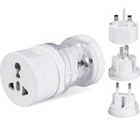 Сетевой универсальный переходник Amperin RL-008 Англия-Америка-Европа (3x1) 63478