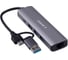 Док-станция Gembird Type-C + USB 5в1: 3хUSB3.1, Type-C, RJ45, кабель 17см, алюминий, UHB-D7 2