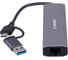 Док-станция Gembird Type-C + USB 5в1: 3хUSB3.1, Type-C, RJ45, кабель 17см, алюминий, UHB-D7 3