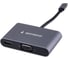 Док-станция Gembird Type-C 5в1: USB3.1, PD100W, Jack3,5, HDMI, VGA, кабель 10см, алюминий, UHB-D8 1