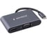 Док-станция Gembird Type-C 5в1: USB3.1, PD100W, Jack3,5, HDMI, VGA, кабель 10см, алюминий, UHB-D8 3