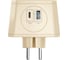 Разветвитель AGNI на 3 розетки, 1 USB 18 Вт + 1 Type-C 20 Вт, слоновая кость TP-WJ2U3E TP-WJ2U3E-ivory 3