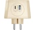 Разветвитель AGNI на 3 розетки, ночник, 1 USB 18 Вт + 1 Type-C 20 Вт, слоновая кость TP-WJ2U3E TP-WJ2U3E-L-ivory 4