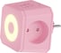 Разветвитель AGNI на 3 розетки, ночник, 1 USB 18 Вт + 1 Type-C 20 Вт, розовый TP-WJ2U3E TP-WJ2U3E-L-pink 1