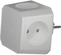 Разветвитель на 4 розетки, серый AGNI TP-WJ4E-grey