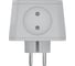 Разветвитель на 4 розетки, серый AGNI TP-WJ4E-grey 4