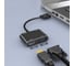 Адаптер PALMEXX ADP035 VGA(m) to HDMI(f)+VGA(f), AUX, 1080p/60Hz, 0.15м, чёрный PX/ADP-035 2