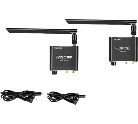 Беспроводной удлинитель PALMEXX AYWO2 Audio RCA+AUX, 2.4G, до 50 метров PX/AYWO2 1