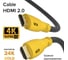 Кабель HDMI 2.0 GCR 0.5m Ultra HD, 4K 60 fps 60Hz/5Kх30Hz, 3D, AUDIO, 18.0 Гбит/с, 28 AWG, VIVHMI341-0.5m 2