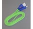 Светящийся USB кабель Pro Legend micro USB, зеленый, 1м PL1330 1