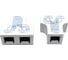 Разветвитель (сплиттер) 5Bites RJ45 M / 2*RJ45 F / UTP / 100MB / 2 шт LAU55-04W 4