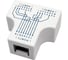 Разветвитель (сплиттер) 5Bites RJ45 M / 2*RJ45 F / UTP / 100MB / 2 шт LAU55-04W 5