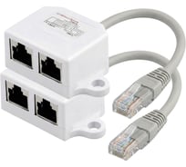 Разветвитель (сплиттер) 5Bites RJ45 M / 2*RJ45 F / UTP / 100MB / 2 шт LAU55-05W
