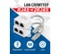 Разветвитель (сплиттер) 5Bites RJ45 M / 2*RJ45 F / UTP / 100MB / 2 шт LAU55-05W 2