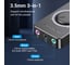 Внешняя звуковая карта VENTION USB c регулятором громкости Черная CDRBB 9