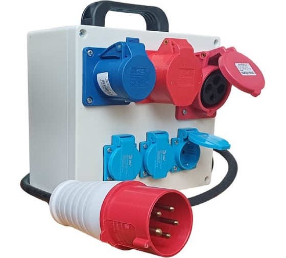 Переносной распределитель напряжения Магнито-Контакт 380 В - 220 В ПРН АЯКС (А) 16 А IP44 Универсал 3 м (арт. ) 00-00031817 1