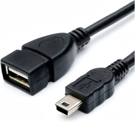 Переходник Pro Legend USB-М5Р (mini B 5Pin штекер - А гнездо) 0.3м PL2363