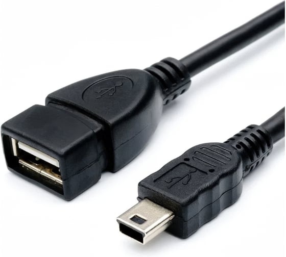 Переходник Pro Legend USB-М5Р (mini B 5Pin штекер - А гнездо) 0.3м PL2363 1