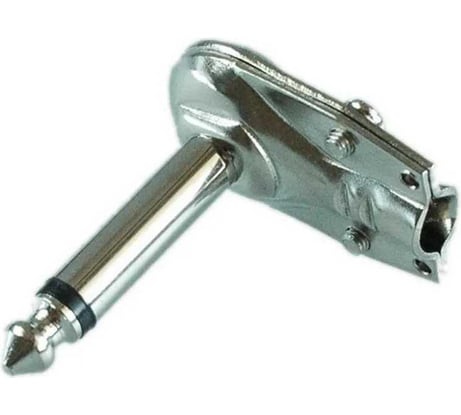 Разъём аудио Pro Legend 6.3 мм mono, металлический, угловой, под пайку PL2510