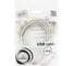 Кабель удлинитель USB2.0 Cablexpert Pro, AM/AF, 1,8м, экранирование, ферритовое кольцо, прозрачный, пакет CCF-USB2-AMAF-TR-6 3