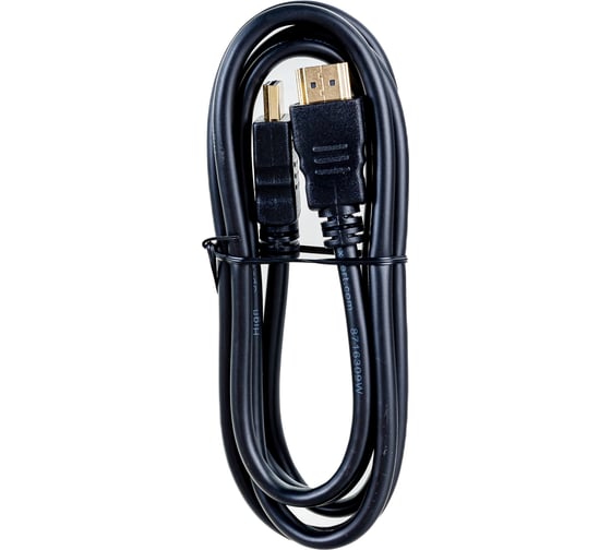 Кабель Cablexpert HDMI 1.5м v2.0, 19M/19M медь черный позолоченный разъем, экран, пакет CC-HDMI4-5
