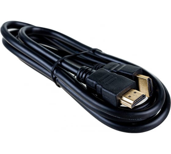 Кабель Cablexpert HDMI 1.5м v2.0, 19M/19M медь черный позолоченный разъем, экран, пакет CC-HDMI4-5