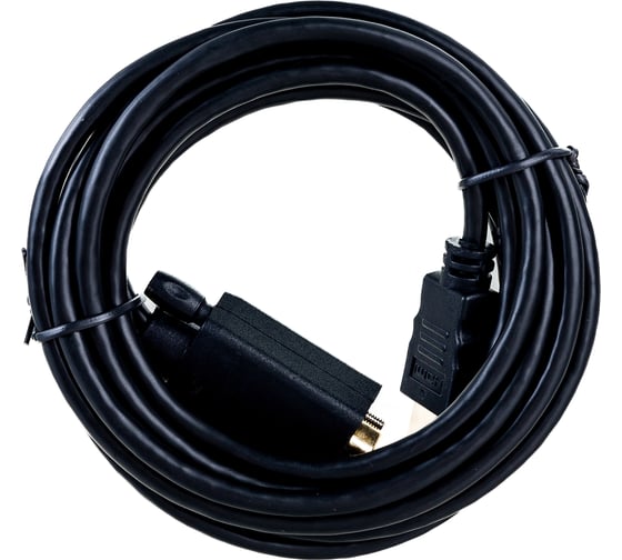 Кабель Cablexpert HDMI VGA, 19M/15M + 3.5Jack 3м медь, черный, позолоченные разъемы A-HDMI-VGA-03-10