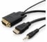Кабель Cablexpert HDMI VGA 19M/15M + 3.5Jack 10м черный, медь, позолоченные разъемы A-HDMI-VGA-03-10M 2