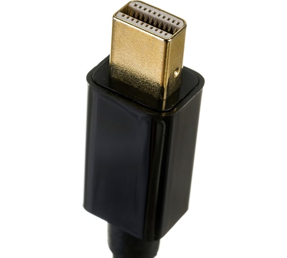 Кабель Cablexpert mDP-DVI 20M/25M, 1.8м, черный, позолоченные разъемы, пакет CC-mDPM-DVIM-6