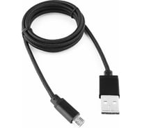 Кабель Cablexpert USB 2.0 AM/microBM 5P 1м нейлоновая оплетка, алюминиевые разъемы, черный CC-mUSB2bk1m