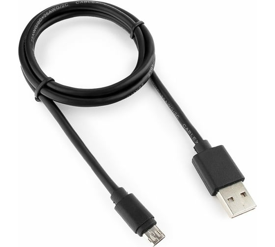 Кабель Cablexpert USB 2.0 CC-mUSBDS-1M, двусторонние разъемы, AM/microB 5P, 1м, пакет CC-mUSBDS-1M 1