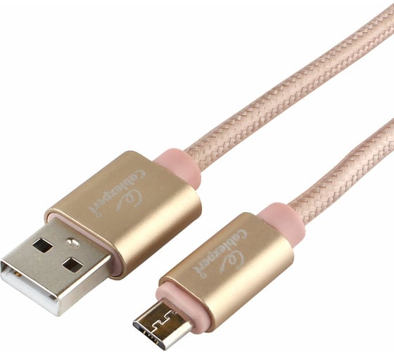 Кабель Cablexpert USB 2.0 AM/microB серия Ultra длина 1м, золотой CC-U-mUSB02Gd-1M