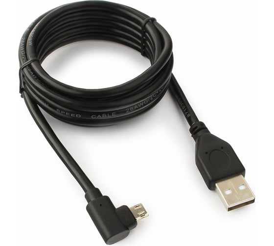 Кабель Cablexpert USB 2.0, двусторонний разъем microB, AM/microB 5P, 1.8м, CC-USB2-AMmDM90-6 1