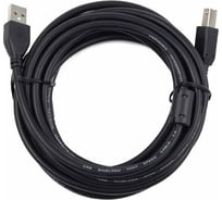 Кабель Cablexpert USB 2.0 Pro, AM/BM, 3м, экран, 2 ферритовых кольца, черный, CCF2-USB2-AMBM-10