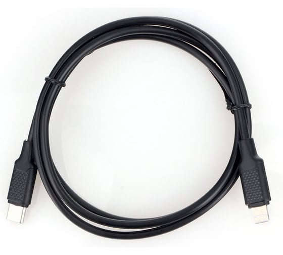 Кабель Cablexpert USB2.0, Type-C/Lightning, 3А, 20Вт, PD, медь, 1м, черный, пакет, CCP-USB-CMLM2-1M