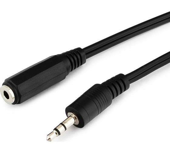 Кабель-удлинитель Cablexpert аудио, Jack 3.5(M)/Jack 3.5(F), 5м, черный, пакет CCA-423-5M