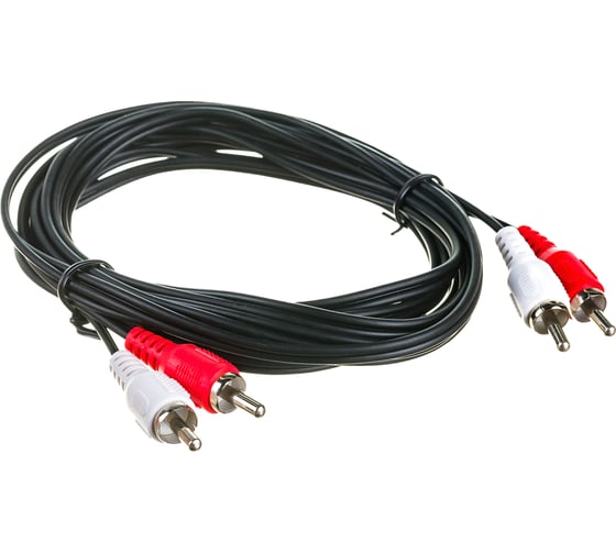Кабель Belsis 2RCAx2RCA, вилка-вилка, 3м, черный BL1011