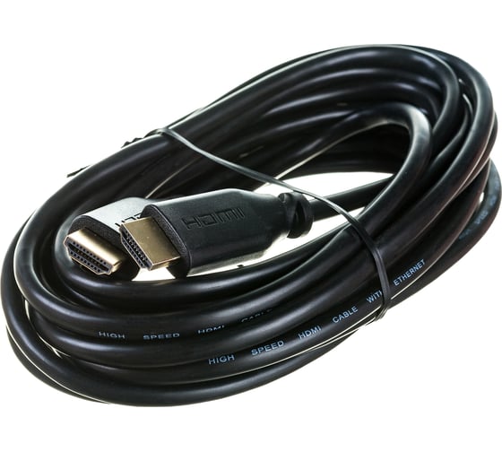 Кабель Belsis HDMI v.2.0, вилка - вилка, 5.0 м., черный, цветная коробка BW1429