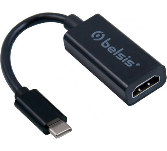 Кабель-адаптер Belsis USB 3.1 Type C m - HDMI f, 0,15 м, чёрный BW8911 1