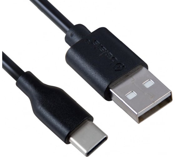 Кабель Belsis USB 2.0 А вилка - USB Type C вилка, быстрая зарядка, 1м, 1,8 А, черный BW1407B 1