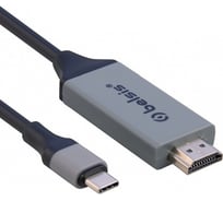 Кабель-адаптер Belsis USB 3.1 Type C m вилка - HDMI m, 1,8 м, чёрный BW8910