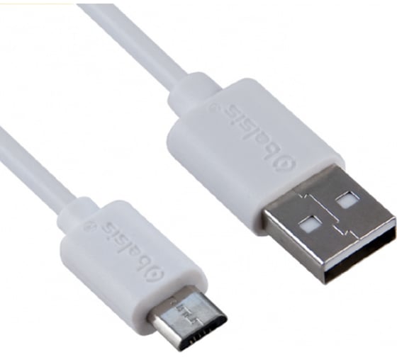 Мультимедийный кабель Belsis USB 2.0 A вилка - Micro USB вилка, длина 1 м BL1098W 1