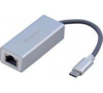 Кабель-адаптер Belsis USB 3.1 Type C - RJ45 , 0,15 м, серебристый BW8905